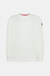 Men's sweatshirt brushed crewneck solid color Red