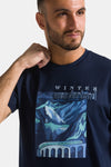T-shirt uomo Winter Wonderland Red